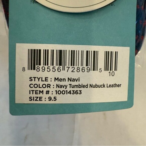 Toms Men's Boot Navi Chukka Navy Tumbled Nubuck Leather Size 9.5 Ortholite NWT - Picture 11 of 12